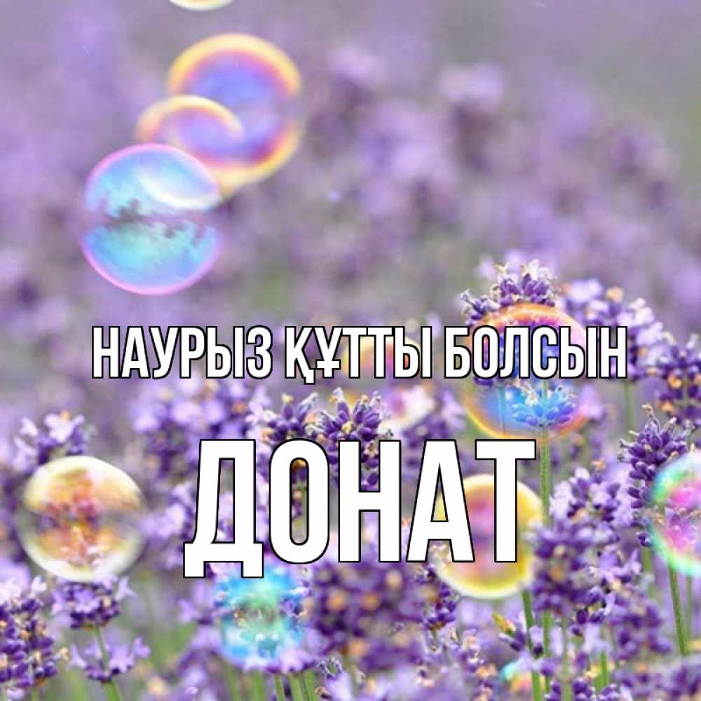 Күн сайын ашық хат с именем, Донат Наурыз құтты болсын цветы Онлайн тегін жүктеп алу тілектері бар керемет карта 