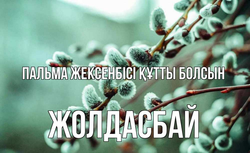 Күн сайын ашық хат с именем, Жолдасбай Пальма жексенбісі құтты болсын верба Онлайн тегін жүктеп алу тілектері бар керемет карта 