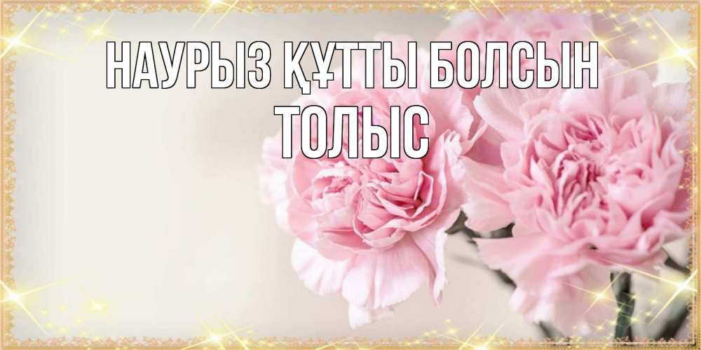 Күн сайын ашық хат с именем, ТОЛЫС Наурыз құтты болсын открытка с розовыми цветами в рамочке с подписью на 8 марта Онлайн тегін жүктеп алу тілектері бар керемет карта 