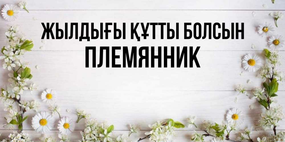 Күн сайын ашық хат с именем, Племянник Жылдығы құтты болсын Воздушные шары Онлайн тегін жүктеп алу тілектері бар керемет карта 