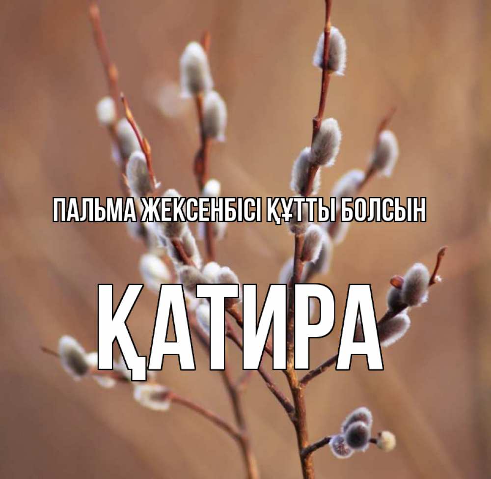 Күн сайын ашық хат с именем, ҚАТИРА Пальма жексенбісі құтты болсын верба Онлайн тегін жүктеп алу тілектері бар керемет карта 