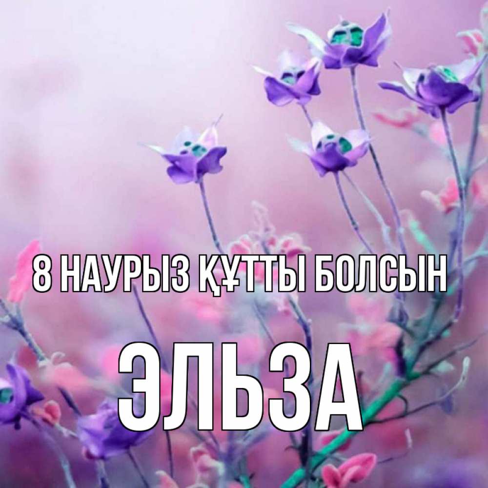 Күн сайын ашық хат с именем, Эльза 8 наурыз құтты болсын международный женский день 2 Онлайн тегін жүктеп алу тілектері бар керемет карта 
