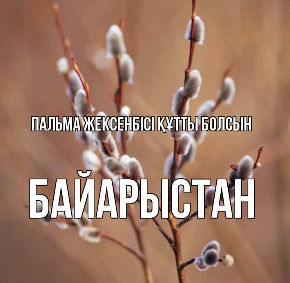 Күн сайын ашық хат с именем, Байарыстан Пальма жексенбісі құтты болсын верба Онлайн тегін жүктеп алу тілектері бар керемет карта 
