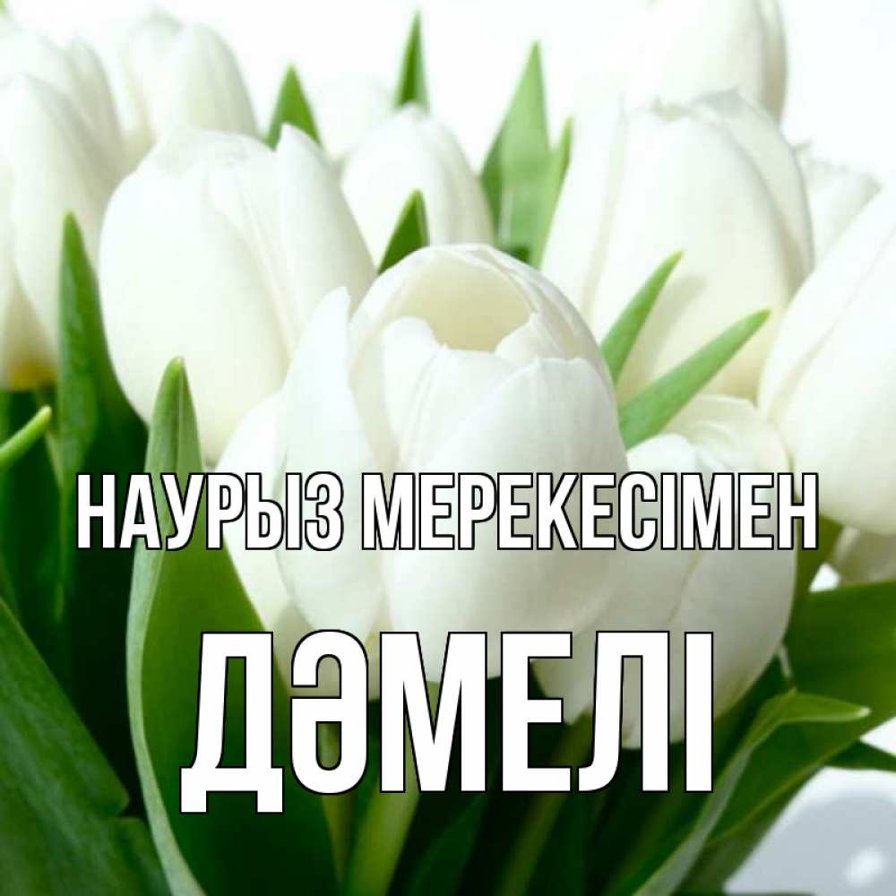Күн сайын ашық хат с именем, ДӘМЕЛІ Наурыз мерекесімен цветы Онлайн тегін жүктеп алу тілектері бар керемет карта 