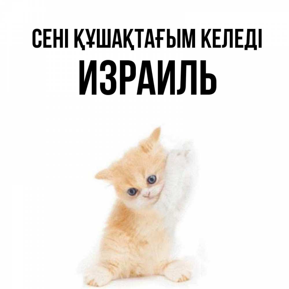 Күн сайын ашық хат с именем, Израиль сені құшақтағым келеді я хочу очень скорее обнимаешек Онлайн тегін жүктеп алу тілектері бар керемет карта 