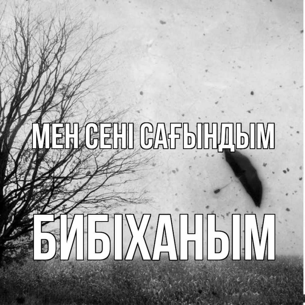 Күн сайын ашық хат с именем, БИБІХАНЫМ Мен сені сағындым зонт летит Онлайн тегін жүктеп алу тілектері бар керемет карта 