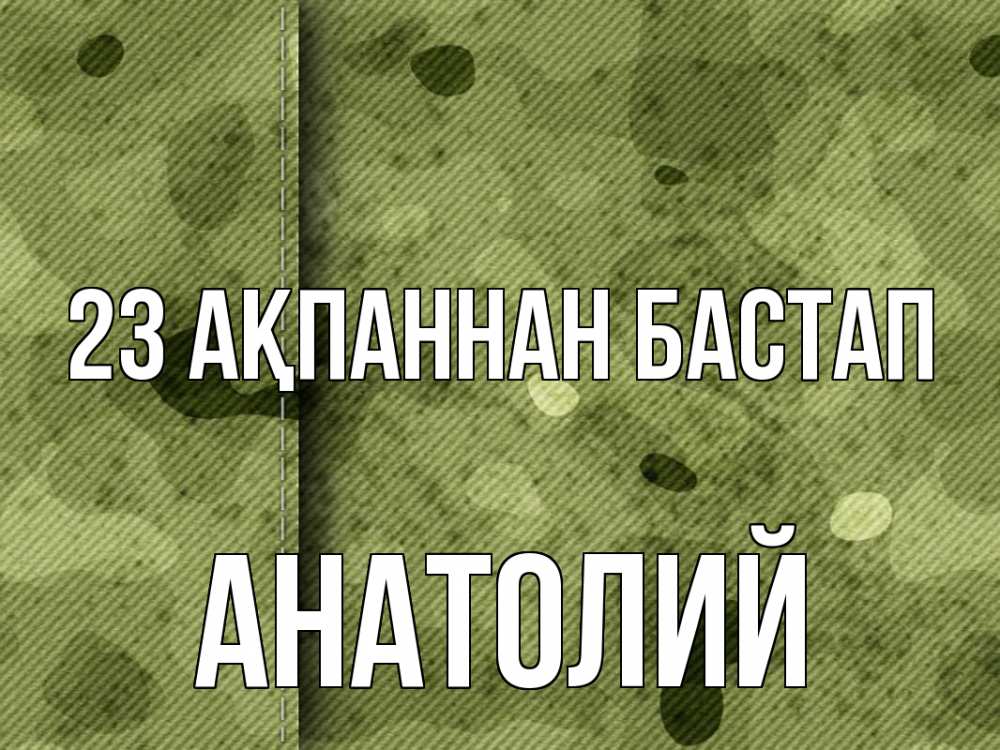 Картинка 23 ақпаннан бастап, Анатолий