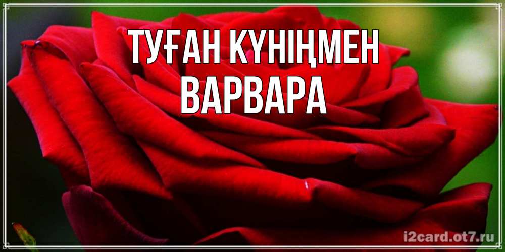 Күн сайын ашық хат с именем, Варвара Туған күніңмен розочка очень красивая Онлайн тегін жүктеп алу тілектері бар керемет карта 