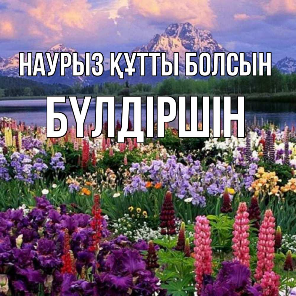Күн сайын ашық хат с именем, БҮЛДІРШІН Наурыз құтты болсын наурыз Онлайн тегін жүктеп алу тілектері бар керемет карта 