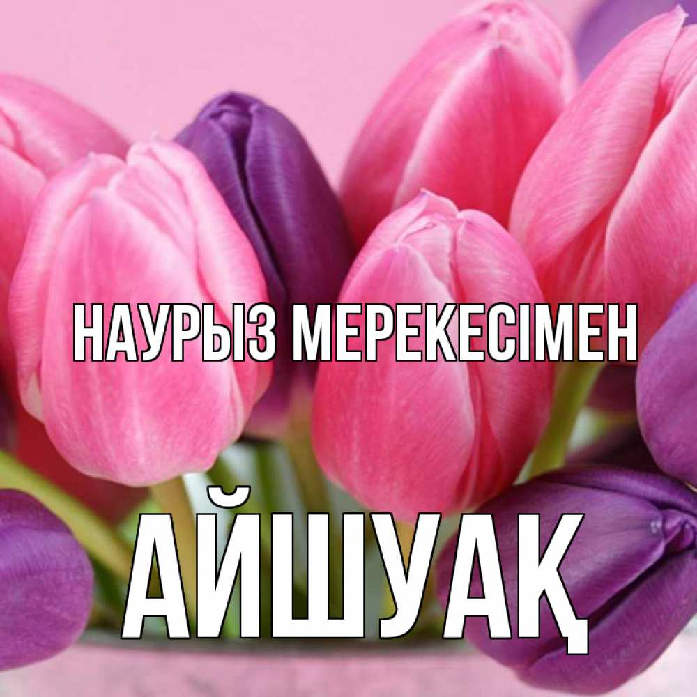 Күн сайын ашық хат с именем, Айшуақ Наурыз мерекесімен маме 1 Онлайн тегін жүктеп алу тілектері бар керемет карта 