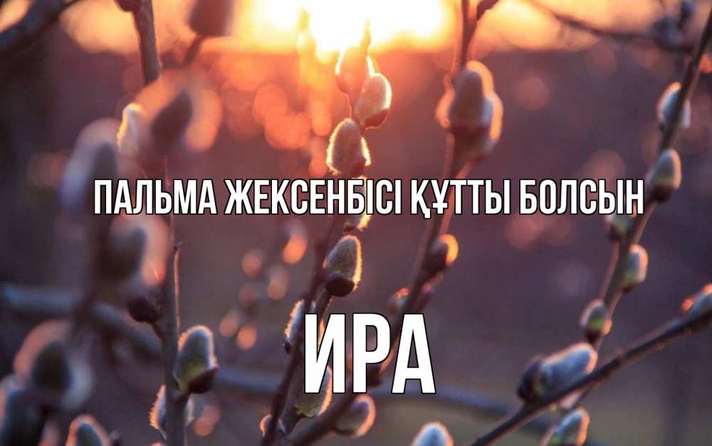 Күн сайын ашық хат с именем, Ира Пальма жексенбісі құтты болсын верба Онлайн тегін жүктеп алу тілектері бар керемет карта 
