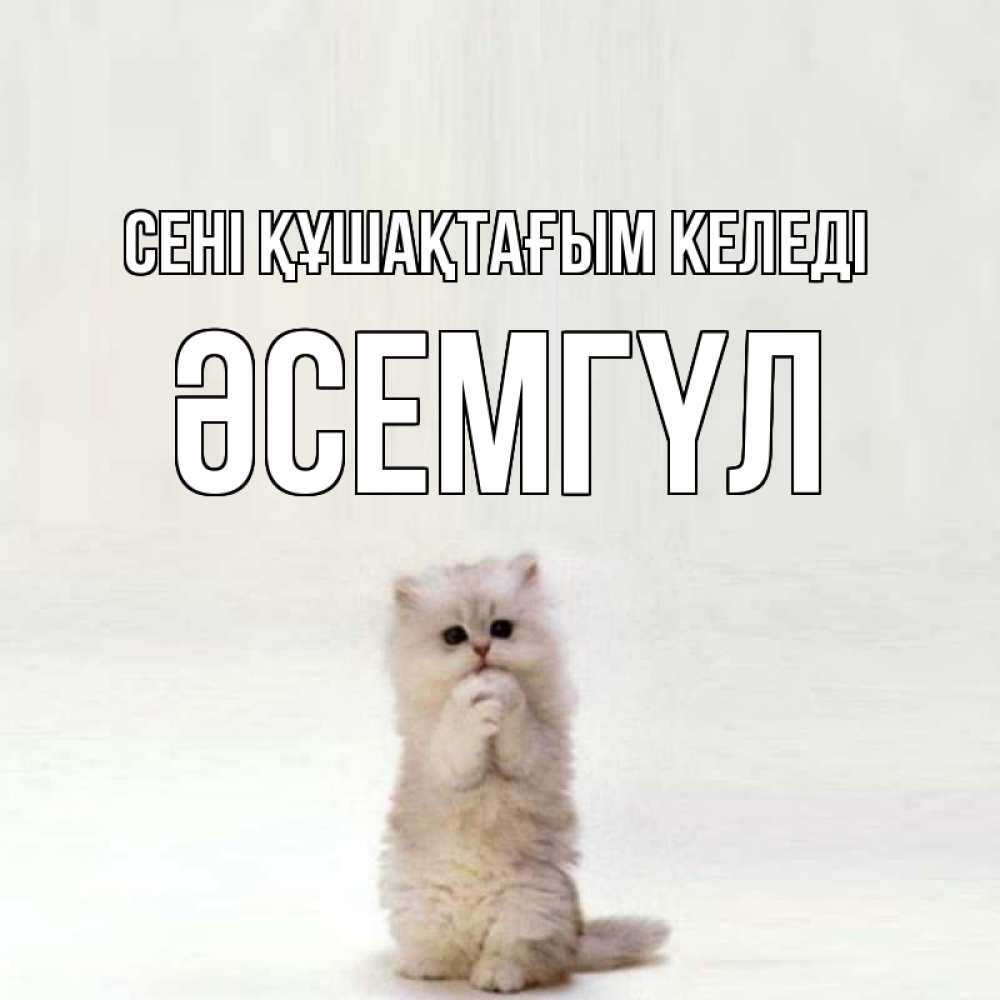 Күн сайын ашық хат с именем, ӘСЕМГҮЛ сені құшақтағым келеді открытки с креативными подписями Онлайн тегін жүктеп алу тілектері бар керемет карта 