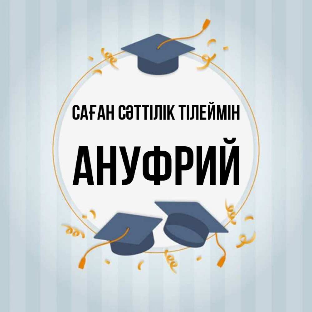 Күн сайын ашық хат с именем, Ануфрий Саған сәттілік тілеймін для студентов Онлайн тегін жүктеп алу тілектері бар керемет карта 