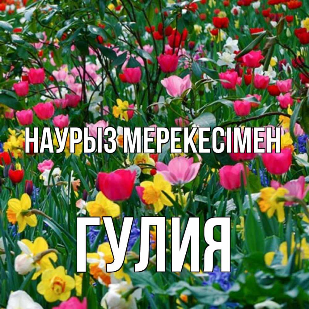 Күн сайын ашық хат с именем, Гулия Наурыз мерекесімен с наурызом праздником весны поздравления для женщины Онлайн тегін жүктеп алу тілектері бар керемет карта 