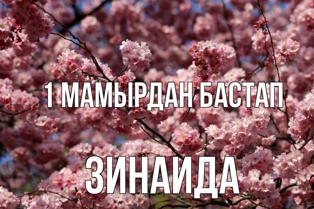 Күн сайын ашық хат с именем, Зинаида 1 мамырдан бастап С 1 мая Онлайн тегін жүктеп алу тілектері бар керемет карта 