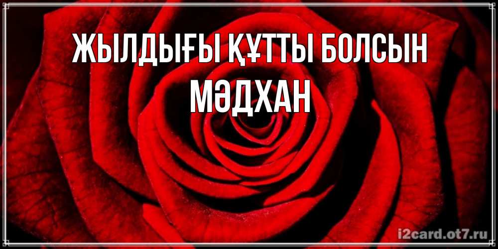 Күн сайын ашық хат с именем, МӘДХАН Жылдығы құтты болсын алая роза Онлайн тегін жүктеп алу тілектері бар керемет карта 