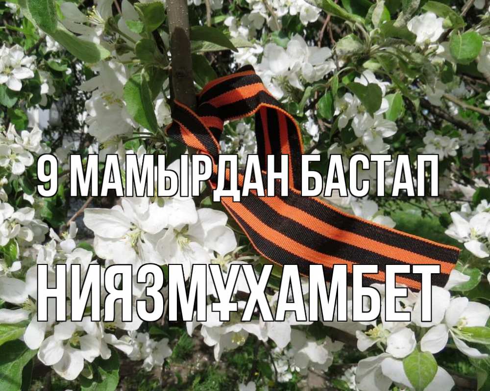 Күн сайын ашық хат с именем, НИЯЗМҰХАМБЕТ 9 мамырдан бастап 9 мая Онлайн тегін жүктеп алу тілектері бар керемет карта 