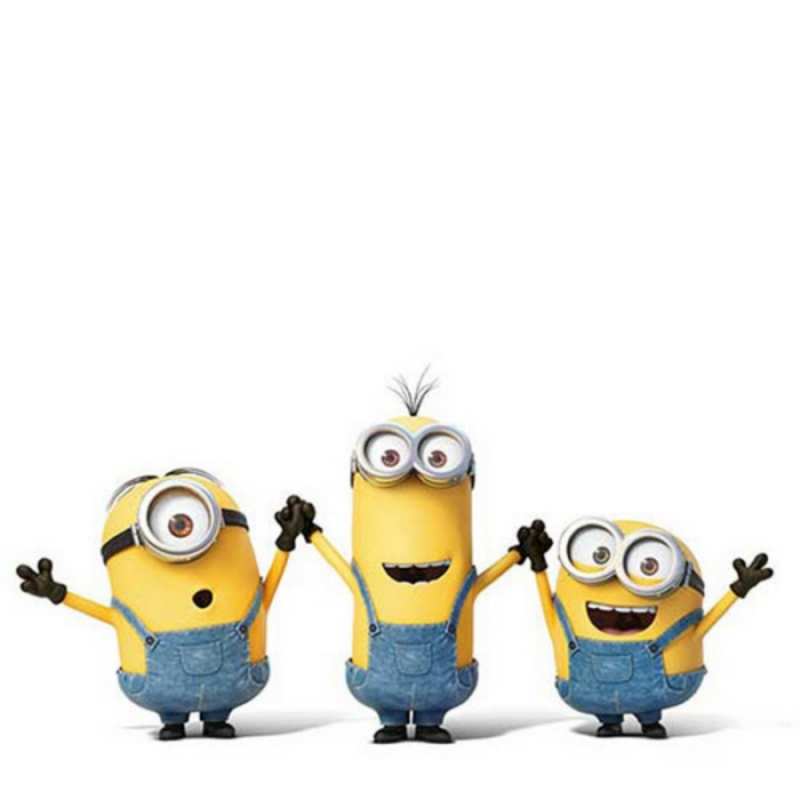 Открытка миньоны взялись за руки  с днюхой  Туған күніңмен 