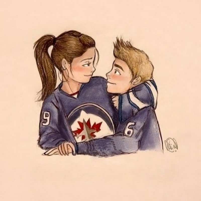 Открытка Спортсмены 9 и 6   влюбленно смотрят друг на друга  сені құшақтағым келеді 