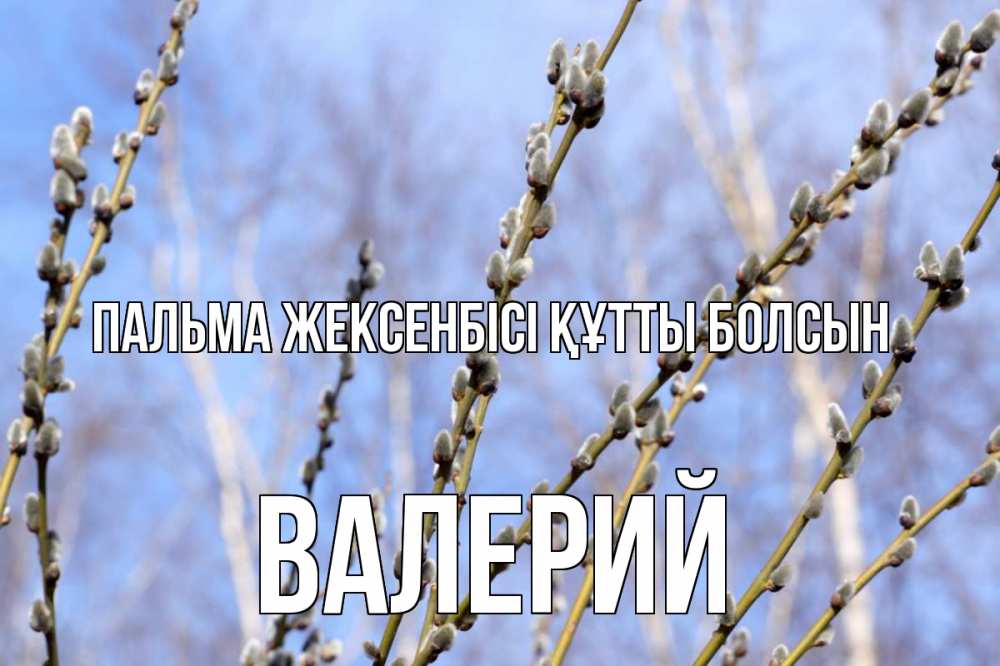 Күн сайын ашық хат с именем, Валерий Пальма жексенбісі құтты болсын верба Онлайн тегін жүктеп алу тілектері бар керемет карта 