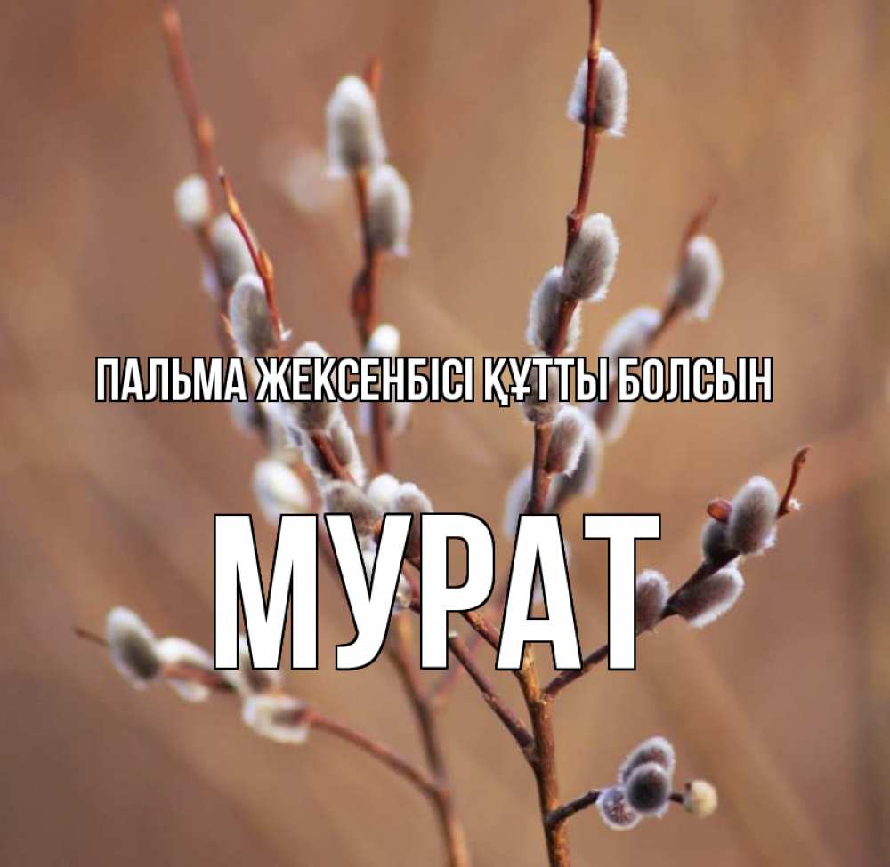 Күн сайын ашық хат с именем, Мурат Пальма жексенбісі құтты болсын верба Онлайн тегін жүктеп алу тілектері бар керемет карта 