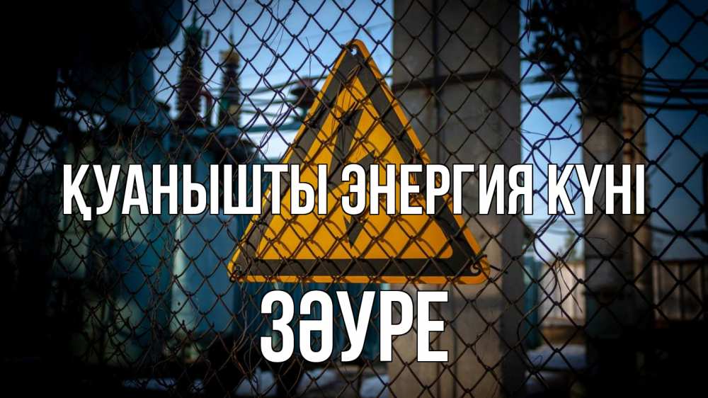 Күн сайын ашық хат с именем, ЗӘУРЕ Қуанышты энергия күні трансформаторная подстанция Онлайн тегін жүктеп алу тілектері бар керемет карта 
