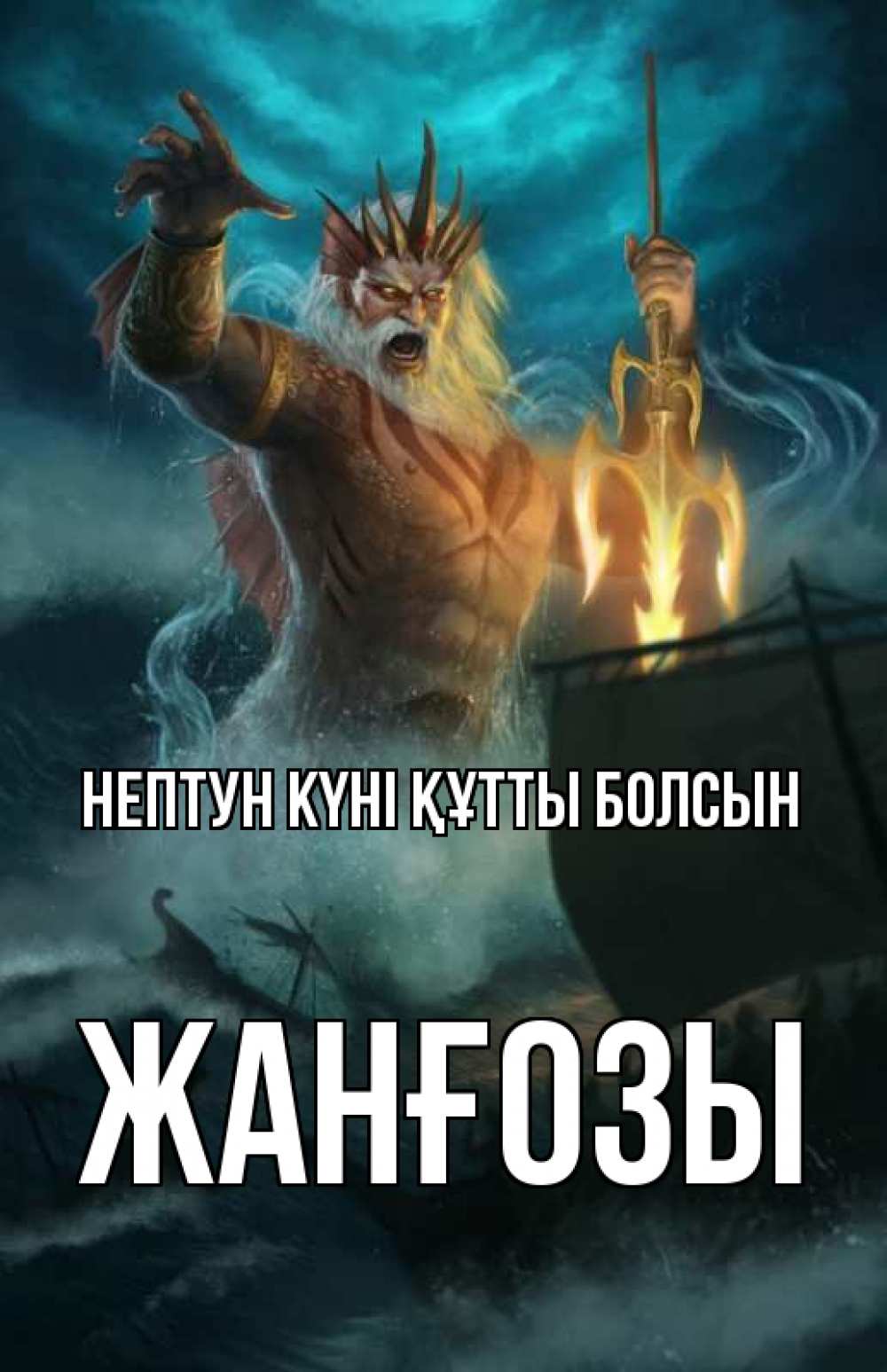 Күн сайын ашық хат с именем, Жанғозы нептун күні құтты болсын с днем Нептуна Онлайн тегін жүктеп алу тілектері бар керемет карта 