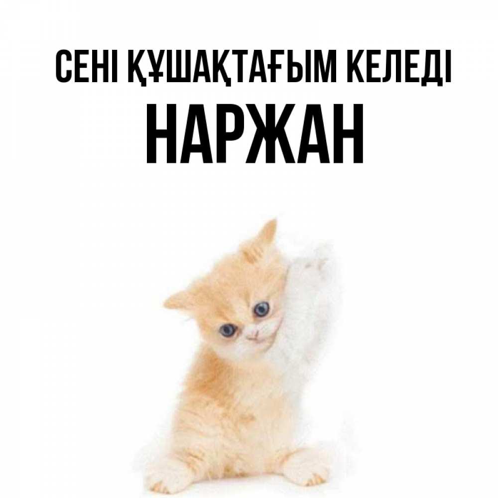 Күн сайын ашық хат с именем, Наржан сені құшақтағым келеді я хочу очень скорее обнимаешек Онлайн тегін жүктеп алу тілектері бар керемет карта 
