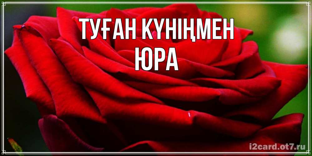 Күн сайын ашық хат с именем, Юра Туған күніңмен розочка очень красивая Онлайн тегін жүктеп алу тілектері бар керемет карта 
