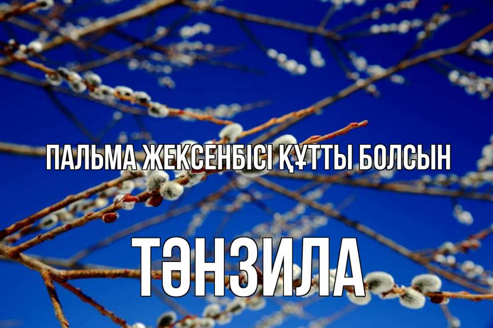Күн сайын ашық хат с именем, ТӘНЗИЛА Пальма жексенбісі құтты болсын верба Онлайн тегін жүктеп алу тілектері бар керемет карта 
