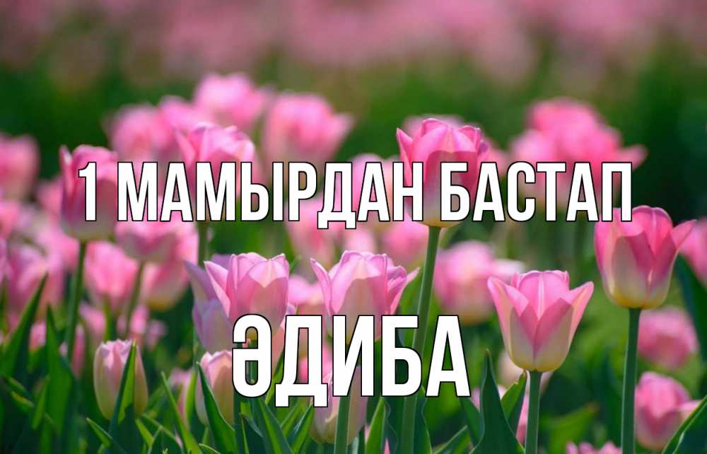 Күн сайын ашық хат с именем, ӘДИБА 1 мамырдан бастап С 1 мая Онлайн тегін жүктеп алу тілектері бар керемет карта 