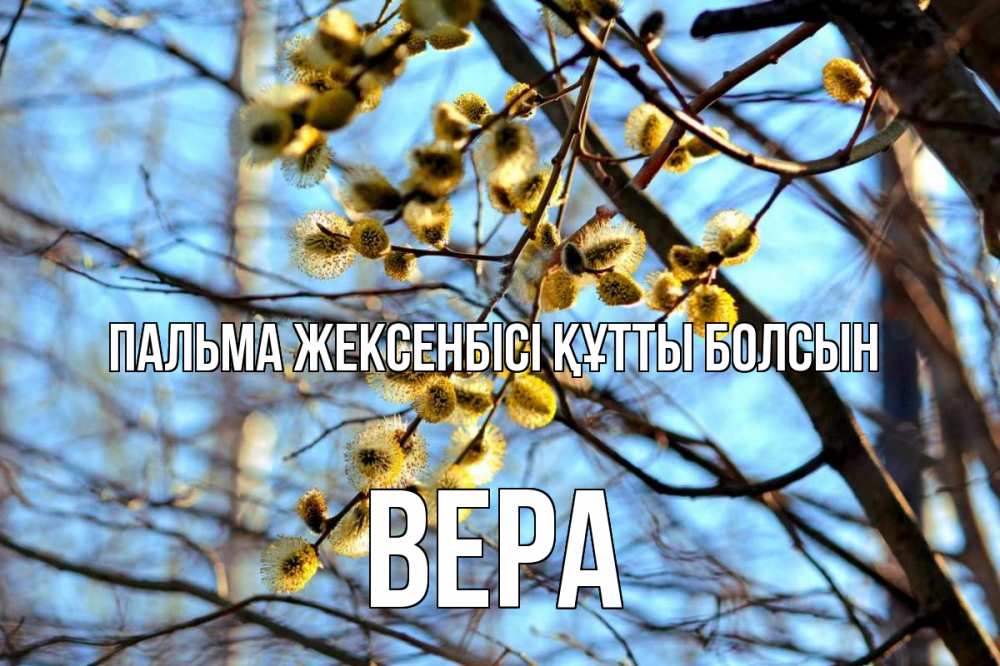 Күн сайын ашық хат с именем, Вера Пальма жексенбісі құтты болсын верба Онлайн тегін жүктеп алу тілектері бар керемет карта 
