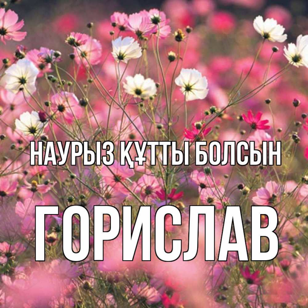 Күн сайын ашық хат с именем, Горислав Наурыз құтты болсын красиво 1 Онлайн тегін жүктеп алу тілектері бар керемет карта 