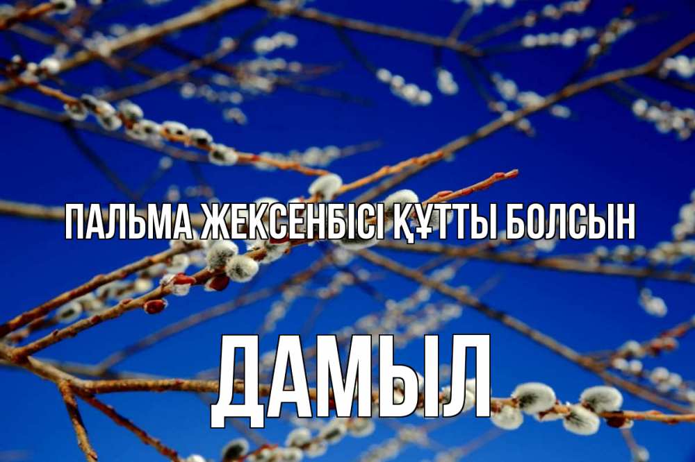 Күн сайын ашық хат с именем, Дамыл Пальма жексенбісі құтты болсын верба Онлайн тегін жүктеп алу тілектері бар керемет карта 