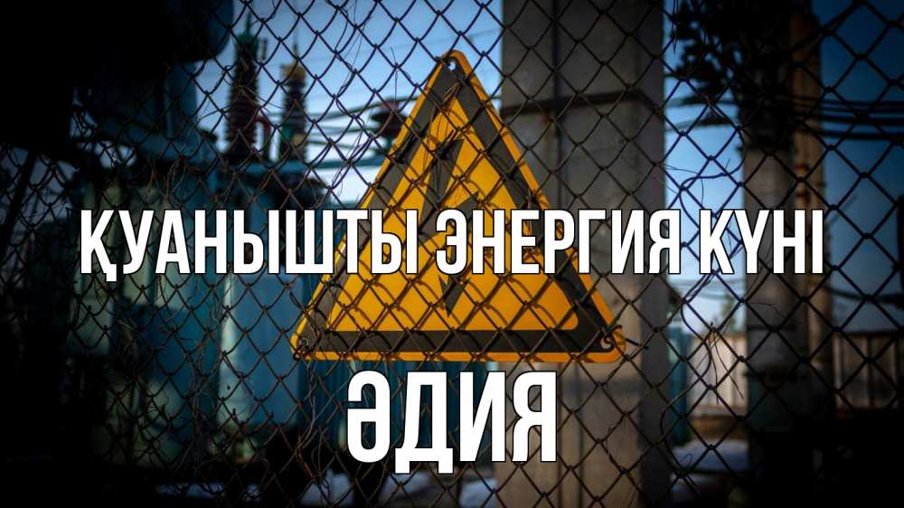 Күн сайын ашық хат с именем, ӘДИЯ Қуанышты энергия күні трансформаторная подстанция Онлайн тегін жүктеп алу тілектері бар керемет карта 