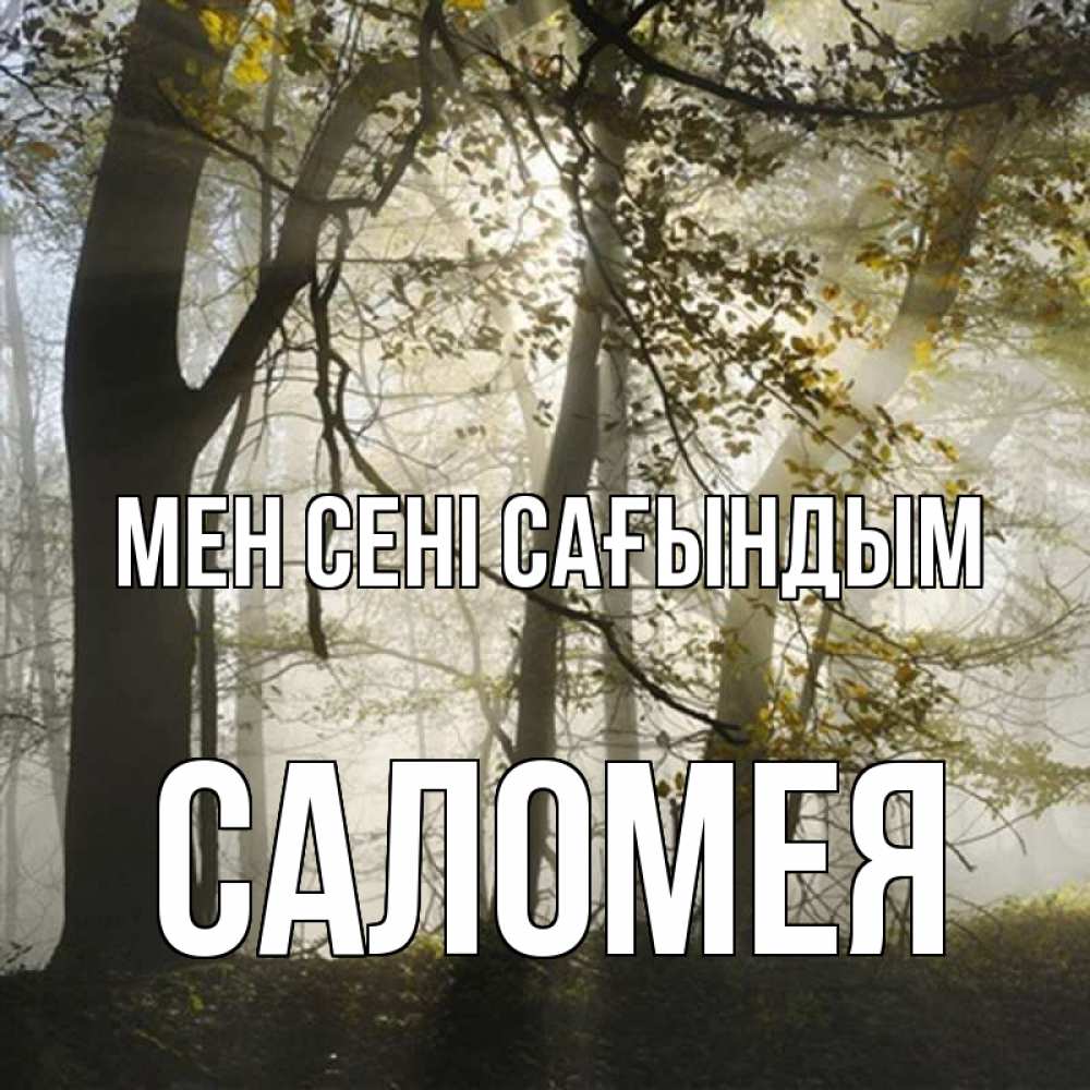 Күн сайын ашық хат с именем, Саломея Мен сені сағындым грустно Онлайн тегін жүктеп алу тілектері бар керемет карта 