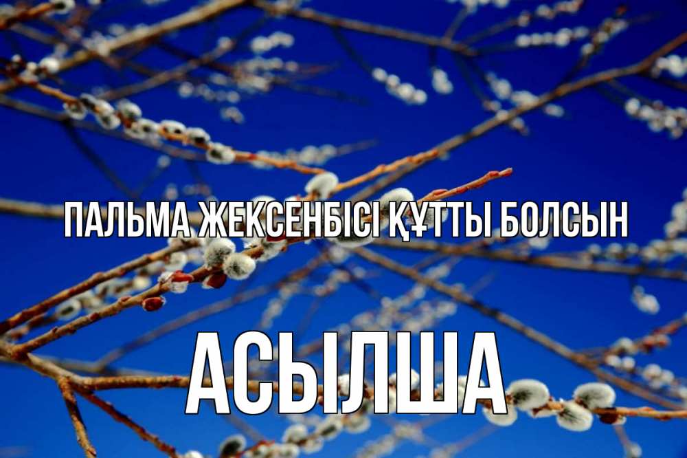 Күн сайын ашық хат с именем, АСЫЛША Пальма жексенбісі құтты болсын верба Онлайн тегін жүктеп алу тілектері бар керемет карта 