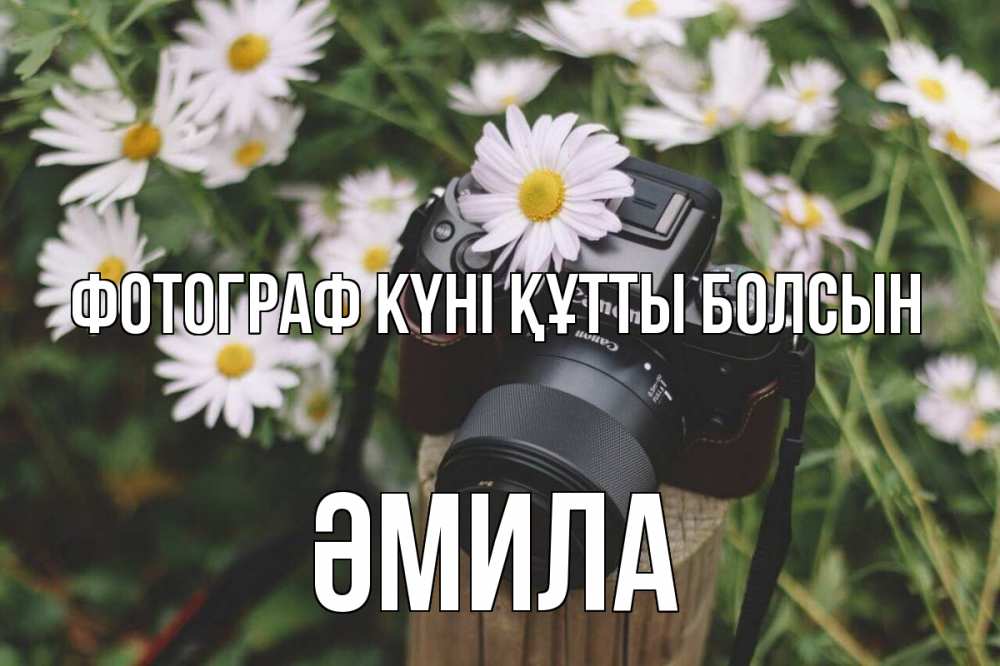 Күн сайын ашық хат с именем, ӘМИЛА Фотограф күні құтты болсын с днем фотографа Онлайн тегін жүктеп алу тілектері бар керемет карта 