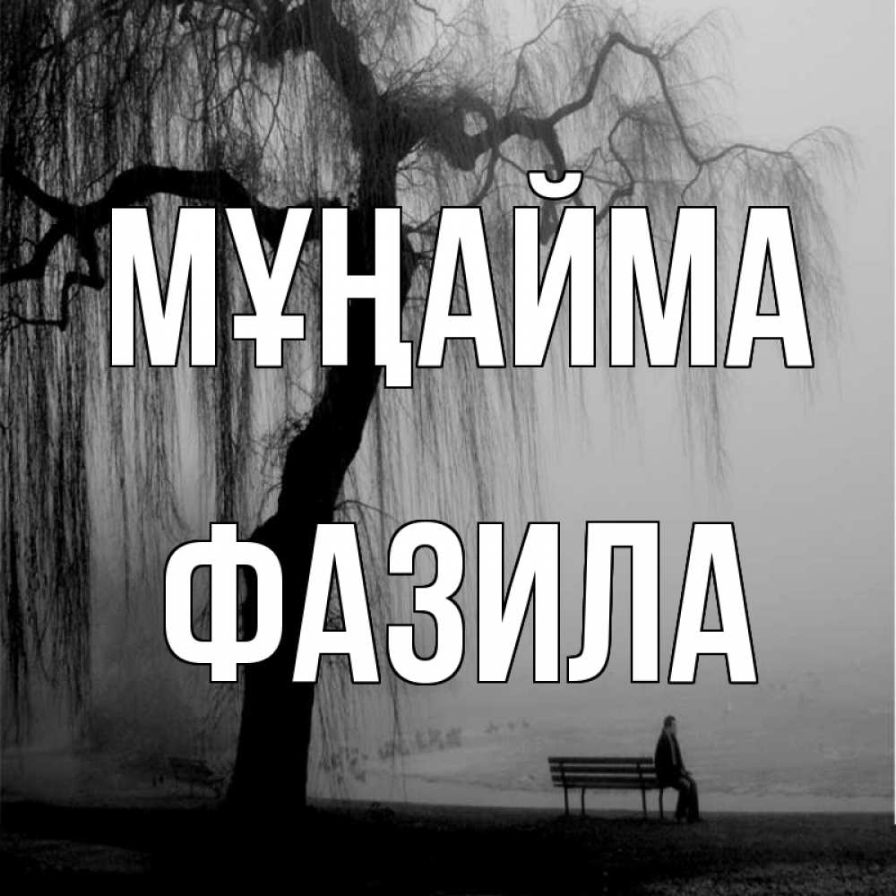 Күн сайын ашық хат с именем, ФАЗИЛА Мұңайма висящие ветки дерева и лавочка под деревом Онлайн тегін жүктеп алу тілектері бар керемет карта 
