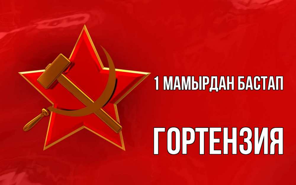 Күн сайын ашық хат с именем, Гортензия 1 мамырдан бастап С 1 мая Онлайн тегін жүктеп алу тілектері бар керемет карта 