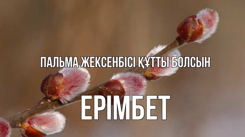 Күн сайын ашық хат с именем, Ерімбет Пальма жексенбісі құтты болсын верба Онлайн тегін жүктеп алу тілектері бар керемет карта 