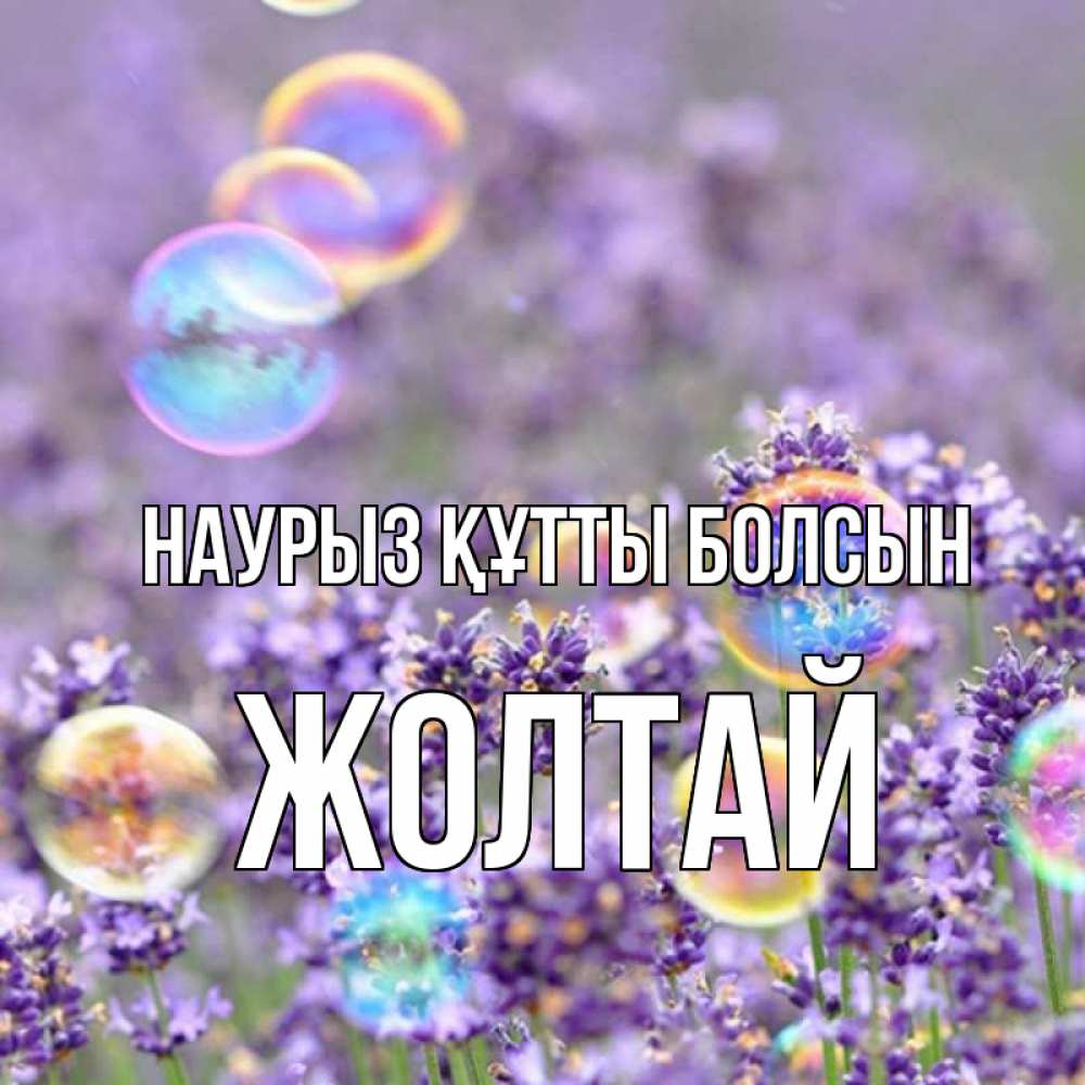 Күн сайын ашық хат с именем, Жолтай Наурыз құтты болсын цветы Онлайн тегін жүктеп алу тілектері бар керемет карта 