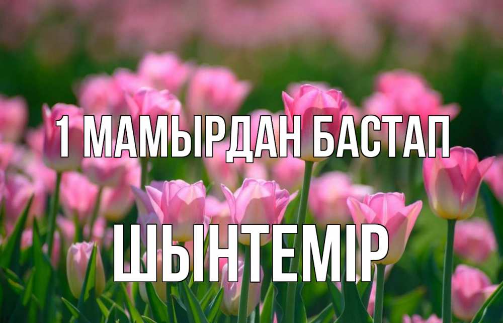 Күн сайын ашық хат с именем, ШЫНТЕМІР 1 мамырдан бастап С 1 мая Онлайн тегін жүктеп алу тілектері бар керемет карта 