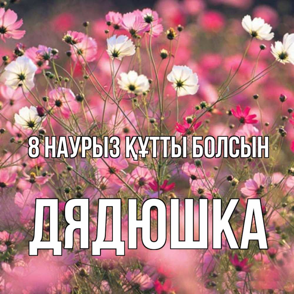 Күн сайын ашық хат с именем, Дядюшка 8 наурыз құтты болсын красиво 1 Онлайн тегін жүктеп алу тілектері бар керемет карта 