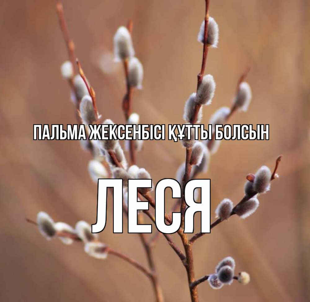 Күн сайын ашық хат с именем, Леся Пальма жексенбісі құтты болсын верба Онлайн тегін жүктеп алу тілектері бар керемет карта 