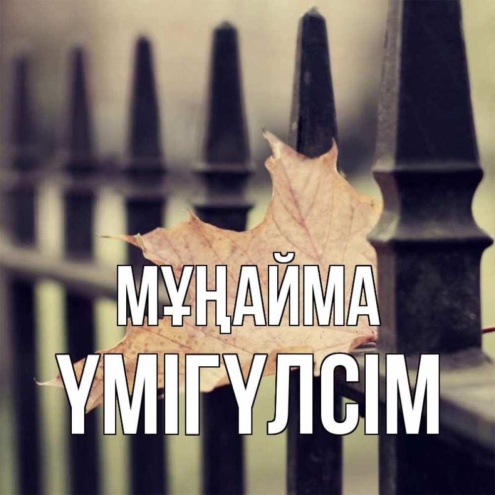 Күн сайын ашық хат с именем, ҮМІГҮЛСІМ Мұңайма лист клена Онлайн тегін жүктеп алу тілектері бар керемет карта 