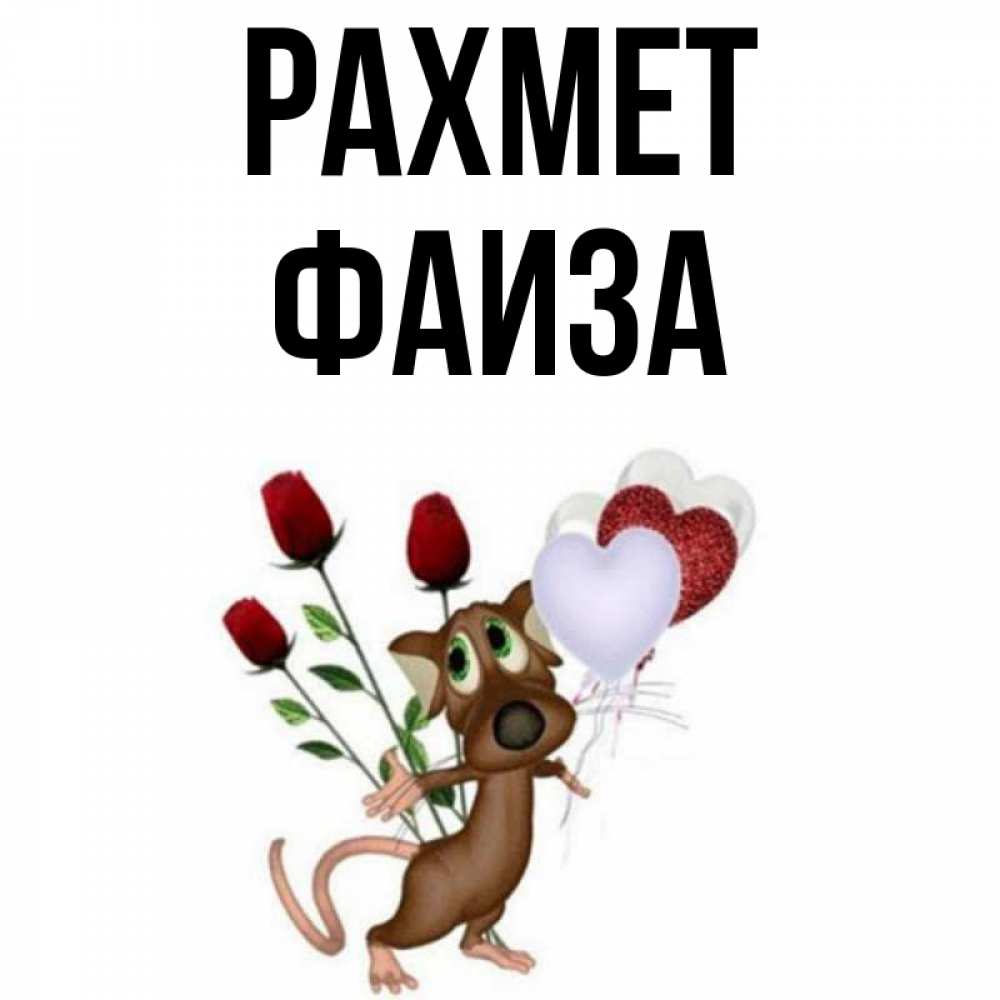 Күн сайын ашық хат с именем, Фаиза рахмет песик с шариками в форме сердец Онлайн тегін жүктеп алу тілектері бар керемет карта 