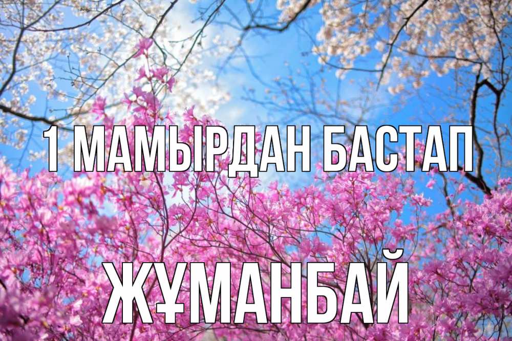 Күн сайын ашық хат с именем, Жұманбай 1 мамырдан бастап С 1 мая Онлайн тегін жүктеп алу тілектері бар керемет карта 