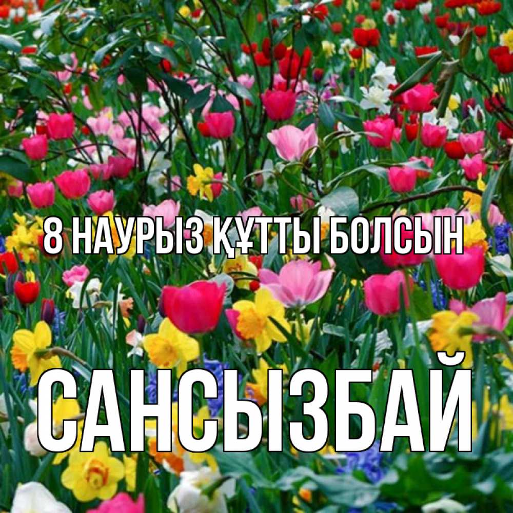 Күн сайын ашық хат с именем, САНСЫЗБАЙ 8 наурыз құтты болсын с международным женским днем поздравления для женщины Онлайн тегін жүктеп алу тілектері бар керемет карта 