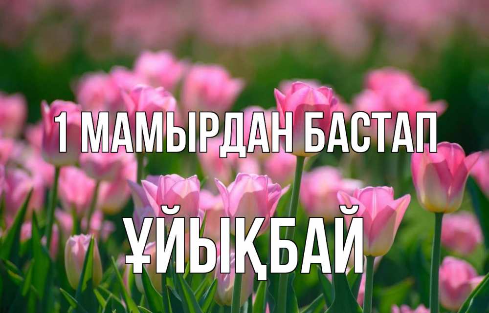 Күн сайын ашық хат с именем, ҰЙЫҚБАЙ 1 мамырдан бастап С 1 мая Онлайн тегін жүктеп алу тілектері бар керемет карта 